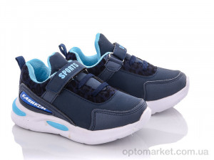 Купить Кросівки дитячі AEB051-2 Леопард синій