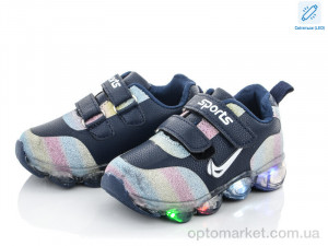 Купить Кросівки дитячі AFC013-2 LED Леопард синій