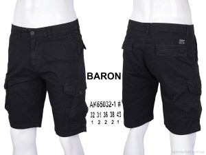 Шорти чоловічі AK65032-1 Baron чорний  оптом от Optomarket