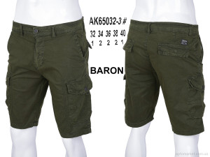 Шорти чоловічі AK65032-3 Baron зелений  оптом от Optomarket