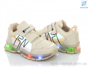 Купить Кросівки дитячі ALB032-38 LED FZD бежевий