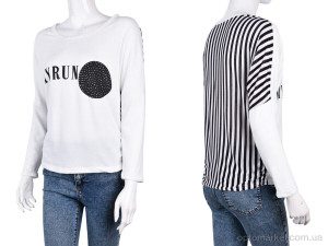 Батник жіночі B0101-1 white (10801) DuoDuoBoBo білий  оптом от Optomarket