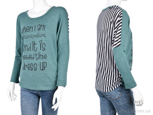 Батник жіночі B0101-4 green (10804) DuoDuoBoBo зелений  оптом от Optomarket