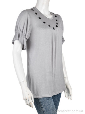 Купить Футболка жіночі B0108-1 (10913) l.grey DuDuBoBo сірий