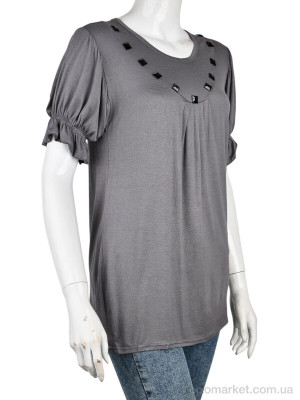 Купить Футболка жіночі B0108-5 (10917) grey DuDuBoBo сірий