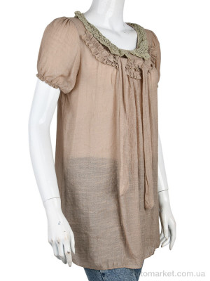 Купить Футболка жіночі B0113-1 (10936) brown DuDuBoBo коричневий