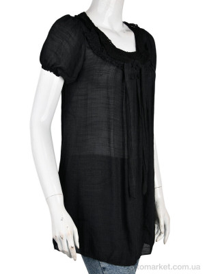 Купить Футболка жіночі B0113-3 (10938) black DuDuBoBo чорний