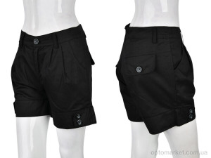 Шорти жіночі B0133-3 (11255) black DuDuBoBo чорний  оптом от Optomarket