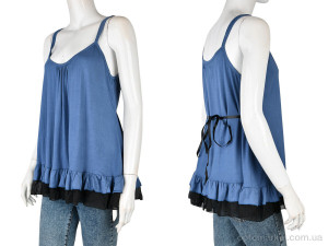 Майка жіночі B0146-3 (11370) blue DuDuBoBo синій  оптом от Optomarket