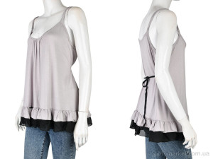 Майка жіночі B0146-5 (11374) grey DuDuBoBo сірий  оптом от Optomarket