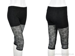 Бриджі жіночі B0155-1 (11906) black DuDuBoBo чорний  оптом от Optomarket