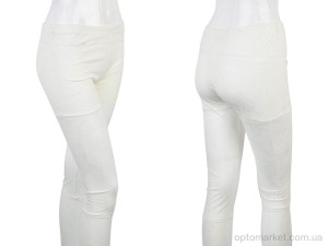 Бриджі жіночі B0155-2 white mix DuDuBoBo білий  оптом от Optomarket