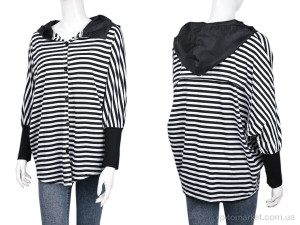 Батник жіночі B038-2 black (10466) DuDuBoBo чорний  оптом от Optomarket