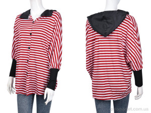 Батник жіночі B038-5 red (10469) DuDuBoBo червоний  оптом от Optomarket