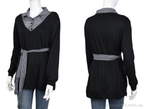 Кофта жіночі B041-5 black (10520) DuDuBoBo чорний  оптом от Optomarket