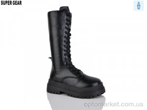 Купить Чоботи жіночі B05-028A black Super Gear чорний