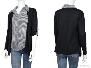 Кофта жіночі B050-1 black (L-XL) DuDuBoBo чорний  оптом от Optomarket