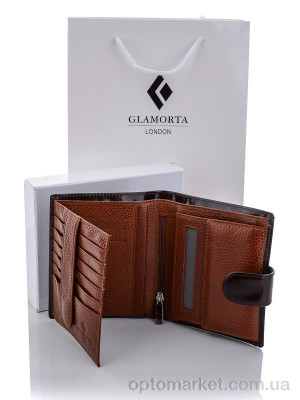 Гаманець чоловічі B058-894 brown Glamorta коричневий  оптом от Optomarket