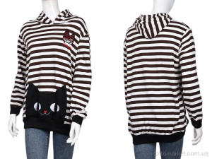 Кофта жіночі B082-2 brown DuDuBoBo коричневий  оптом от Optomarket