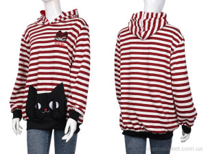 Кофта жіночі B082-4 bordo DuDuBoBo бордовий  оптом от Optomarket