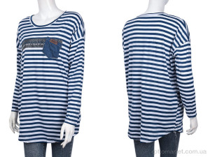 Батник жіночі B084-4 blue (10476) DuDuBoBo синій  оптом от Optomarket