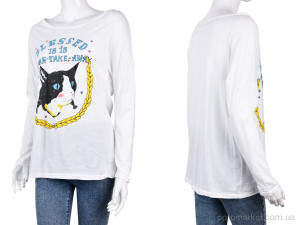 Кофта жіночі B091-2 white (10722) DuoDuoBoBo білий оптом от Optomarket