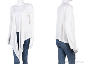 Кофта жіночі B099-2 white (10751) DuoDuoBoBo білий  оптом от Optomarket