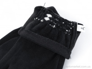 Рукавички жіночі B11-85 black-old Королева чорний  оптом от Optomarket