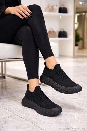 Кросівки жіночі B13-1 піна Seven чорний  оптом от Optomarket