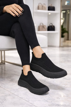 Кросівки жіночі B14-1 піна Seven чорний оптом от Optomarket