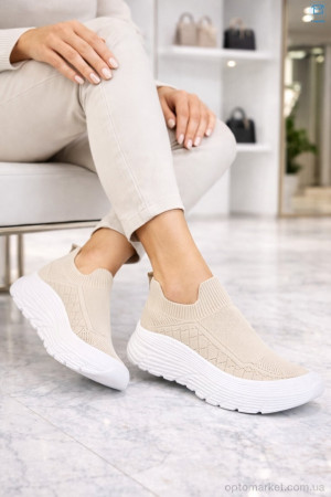 Кросівки жіночі B14-2 піна Seven бежевий оптом от Optomarket