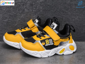 Кросівки дитячі B1454-4B LED Bessky жовтий  оптом от Optomarket