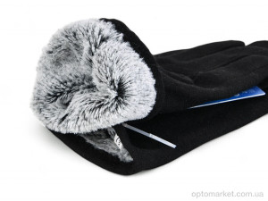 Рукавички жіночі B152-89 black Number one чорний  оптом от Optomarket