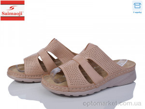 Купить Шльопанці жіночі B2-15 Saimaoji коричневий
