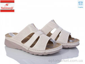 Купить Шльопанці жіночі B2-5 Saimaoji бежевий