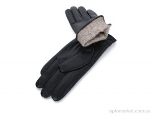 Рукавички жіночі B23-71 black Number one чорний  оптом от Optomarket