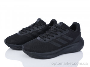 Кросівки жіночі B2520-1 A.idas чорний  оптом от Optomarket