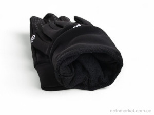 Рукавички чоловічі B3 black P.ma чорний  оптом от Optomarket