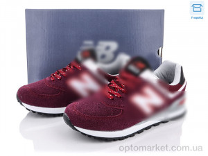 Купить Кросівки жіночі B3463-6 N.w balance бордовий