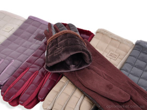 Рукавички жіночі B38-52 mix Number one мікс  оптом от Optomarket