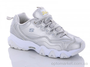 Купить Кросівки жіночі B385-6 Skechrs срібний