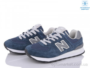 Кросівки жіночі B573-4 світловідбивач N.w balance синій  оптом от Optomarket
