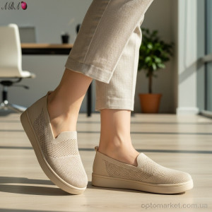 Сліпони жіночі B5864-1-2 Aba бежевий  оптом от Optomarket