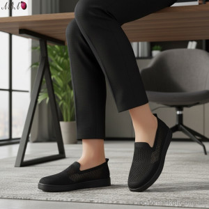 Сліпони жіночі B5864-1 Aba чорний  оптом от Optomarket