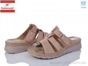 Купить Шльопанці жіночі B6-15 Saimaoji коричневий