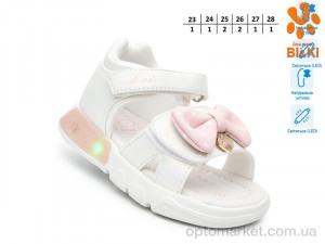 Босоніжки дитячі B60039-A LED Bi&Ki білий оптом от Optomarket