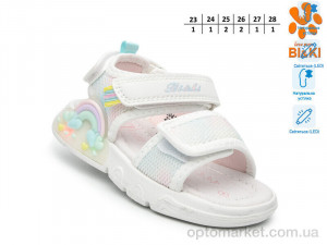 Босоніжки дитячі B60042-A LED Bi&Ki білий оптом от Optomarket