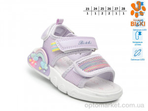 Босоніжки дитячі B60042-E LED Bi&Ki фіолетовий оптом от Optomarket