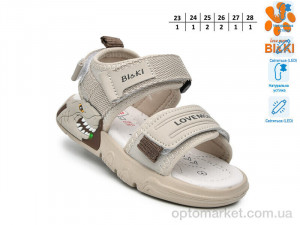 Босоніжки дитячі B60043D LED Bi&Ki сірий оптом от Optomarket