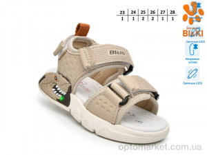 Босоніжки дитячі B60044A LED Bi&Ki бежевий оптом от Optomarket